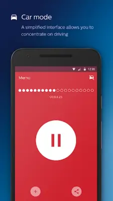 Philips voice recorder android App screenshot 3