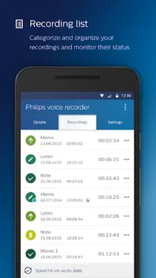 Philips voice recorder android App screenshot 4