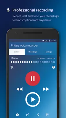 Philips voice recorder android App screenshot 7